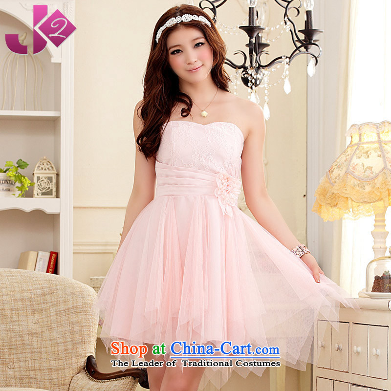 Jk2.yy sweet bridesmaid Dress Short exquisite flowers of the female depilation chest dresses larger female Korean autumn to intensify the white loaded 3XL recommendations about 165 ,JK2.YY,,, shopping on the Internet