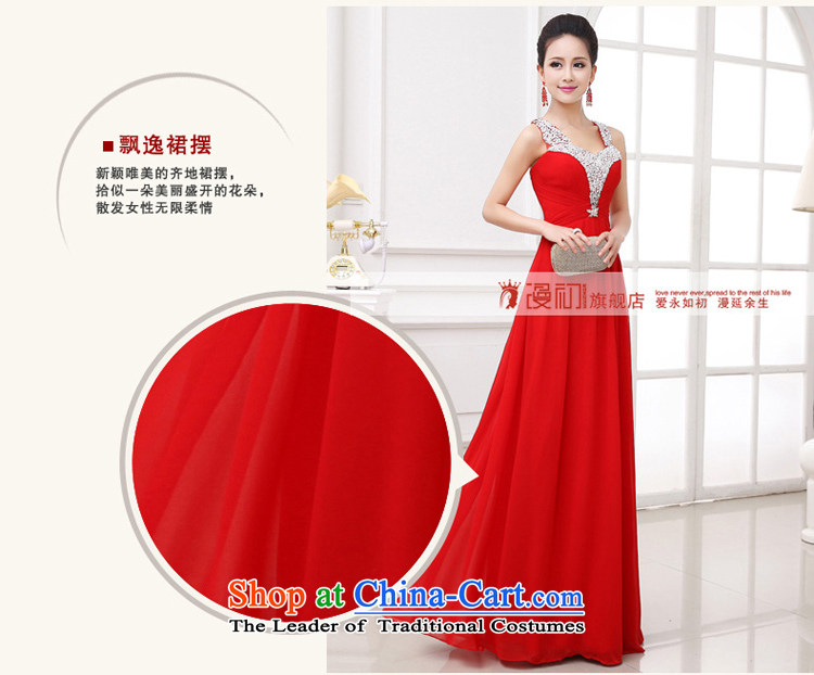 The early evening dresses man 2015 new bride stylish red bows, married to serve both shoulders long gown red XL Photo, prices, brand platters! The elections are supplied in the national character of distribution, so action, buy now enjoy more preferential! As soon as possible.