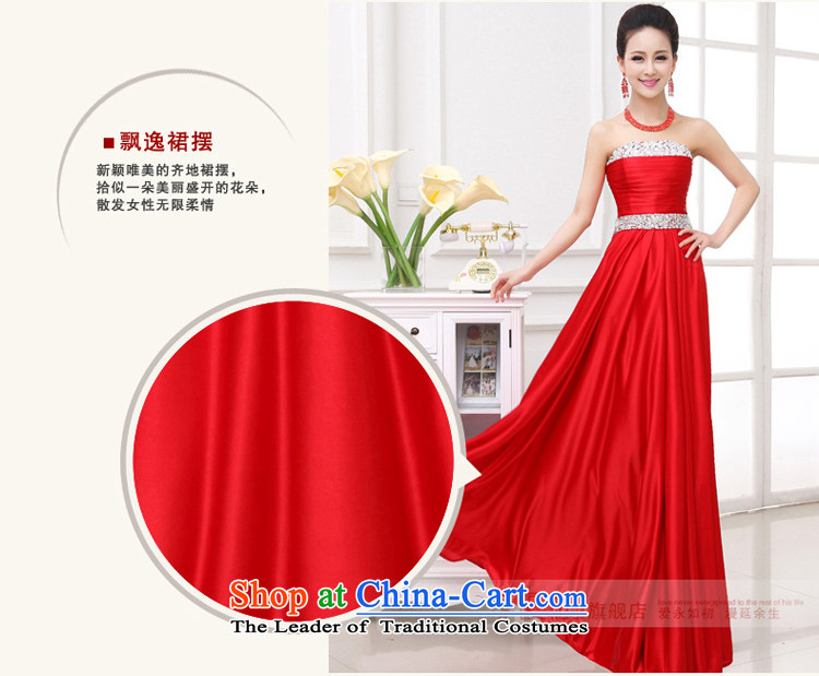 At the beginning of the new 2015 dresses, wedding marriages bows service wedding fashion and chest of diamond ornaments evening dress RED M picture, prices, brand platters! The elections are supplied in the national character of distribution, so action, buy now enjoy more preferential! As soon as possible.