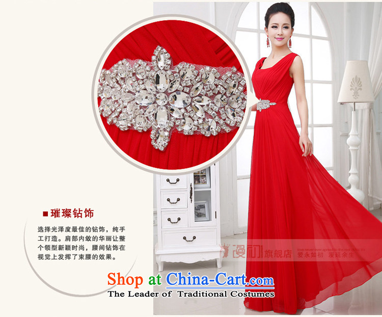 At the beginning of Castores Magi evening dress 2015 new shoulders dress long Korean video thin diamond jewelry Sau San married women serving drink red M picture, prices, brand platters! The elections are supplied in the national character of distribution, so action, buy now enjoy more preferential! As soon as possible.