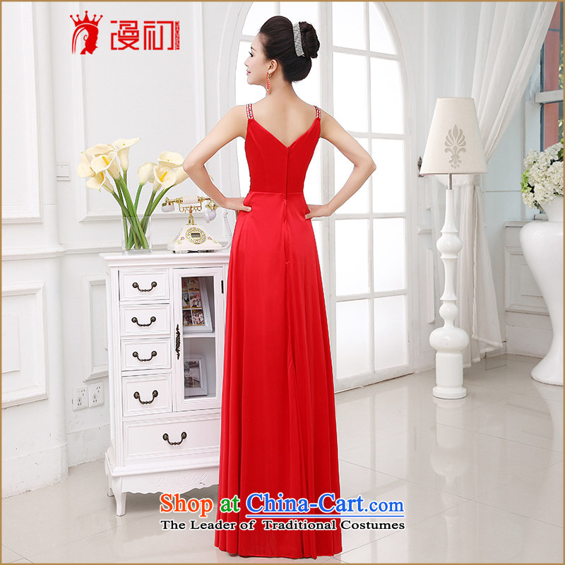 In the early 2015 new man wedding dress elegance straps wedding services long one drink field shoulder evening dresses made red plus $20 does not support the early return, spilling shopping on the Internet has been pressed.