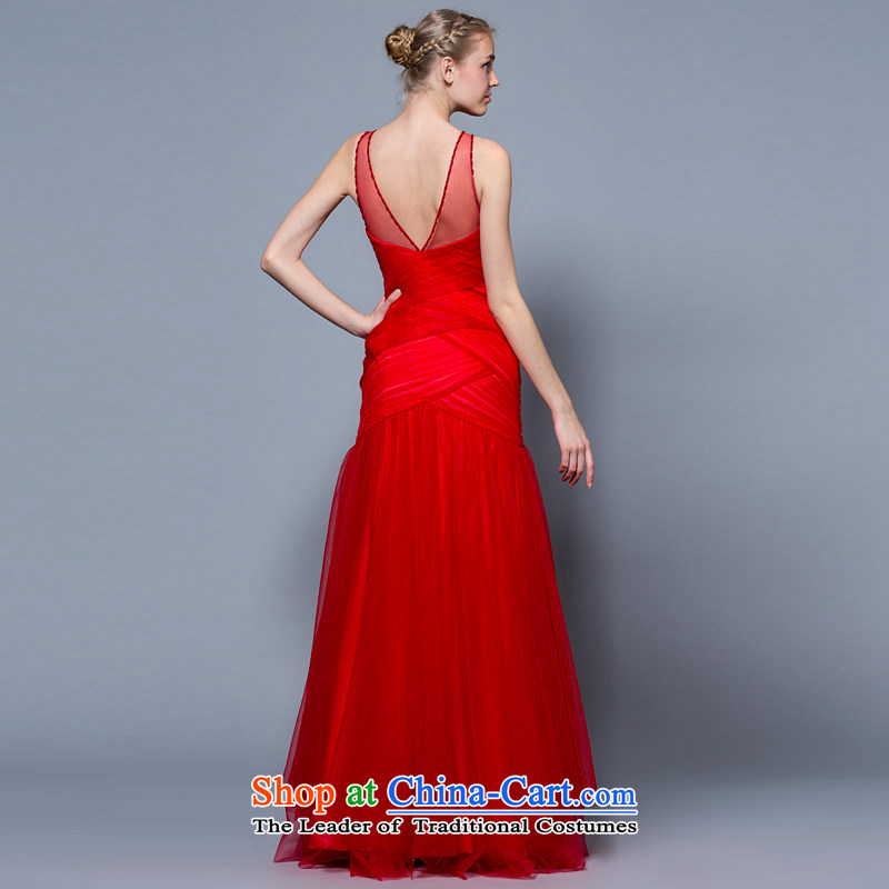 A lifetime of wedding dresses 2015 new shoulders transparent gauze sexy long bows services 30240925 Red Red 170/92A 30 days pre-sale, a Lifetime yarn , , , shopping on the Internet