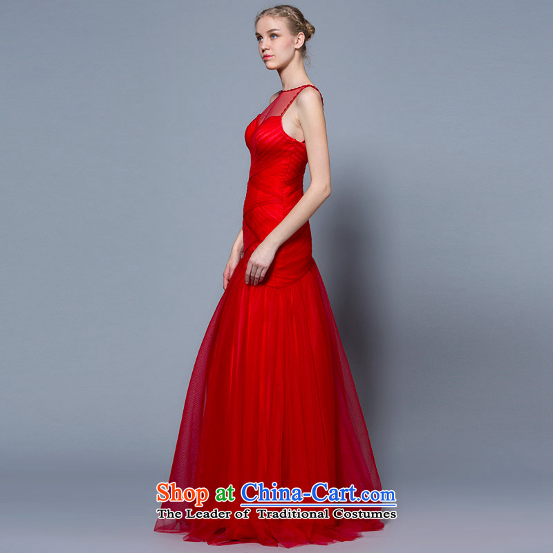 A lifetime of wedding dresses 2015 new shoulders transparent gauze sexy long bows services 30240925 Red Red 170/92A 30 days pre-sale, a Lifetime yarn , , , shopping on the Internet
