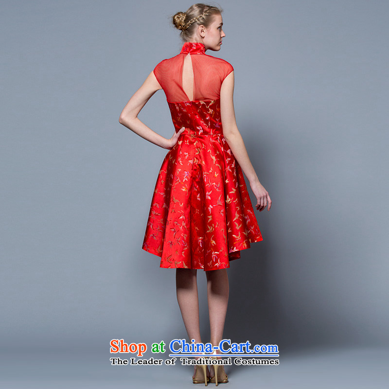 A lifetime of wedding dresses 2015 new package of CHINESE CHEONGSAM brides shoulder Sau San bows services 40221048 Red Red 165/90A 30 days pre-sale, a Lifetime yarn , , , shopping on the Internet