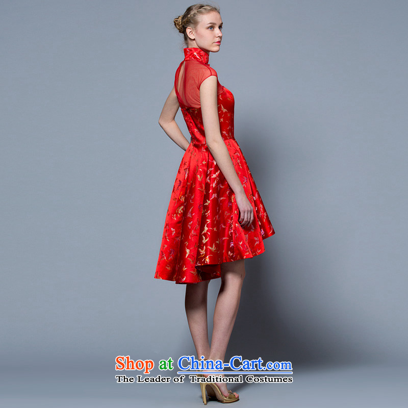 A lifetime of wedding dresses 2015 new package of CHINESE CHEONGSAM brides shoulder Sau San bows services 40221048 Red Red 165/90A 30 days pre-sale, a Lifetime yarn , , , shopping on the Internet