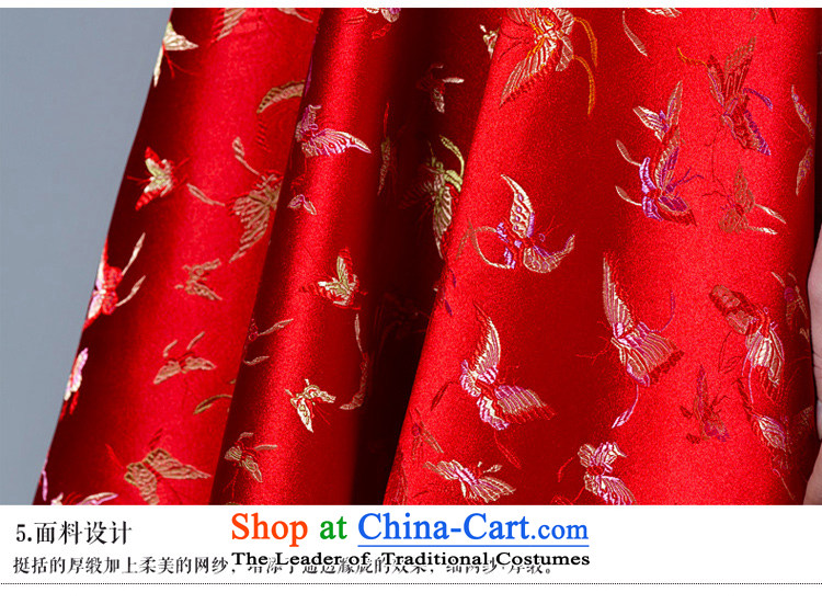 A lifetime of wedding dresses 2015 new package of CHINESE CHEONGSAM brides shoulder Sau San bows services 40221048 Red Red 165/90A 30 days pre-sale picture, prices, brand platters! The elections are supplied in the national character of distribution, so action, buy now enjoy more preferential! As soon as possible.