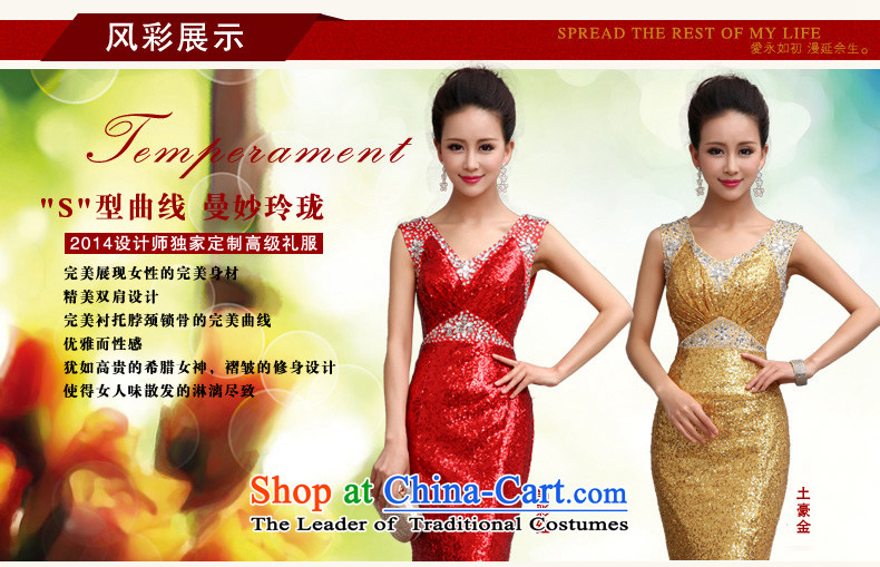 At the beginning of Castores Magi evening dress new luxury on 2015 chip elegant sexy shoulders crowsfoot dress car models to the moderator will crystal clear Red M picture, prices, brand platters! The elections are supplied in the national character of distribution, so action, buy now enjoy more preferential! As soon as possible.