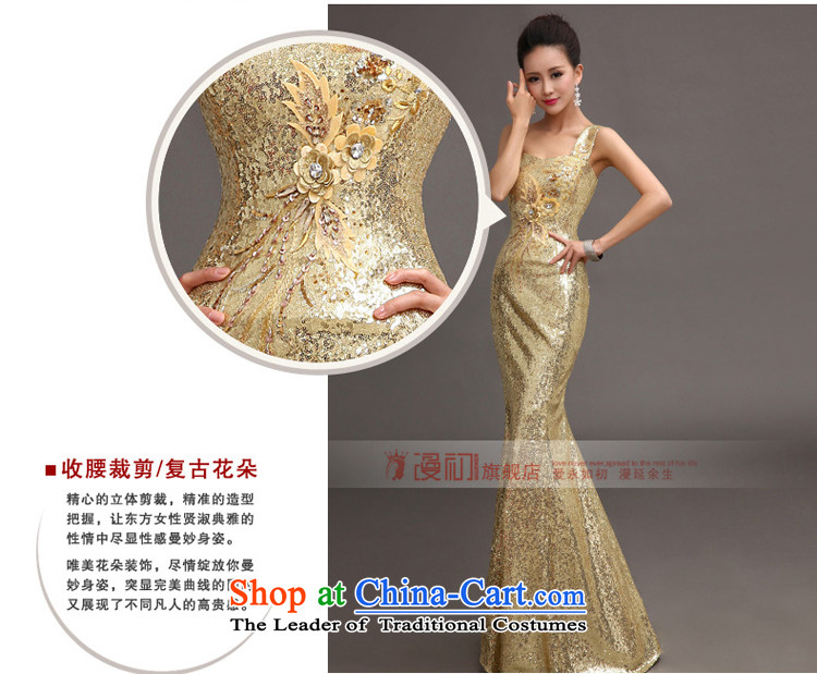 At the beginning of Castores Magi shoulder evening dresses 2015 new services on-chip bows luxury long crowsfoot dress moderator will align with Peacock Blue) S picture, prices, brand platters! The elections are supplied in the national character of distribution, so action, buy now enjoy more preferential! As soon as possible.