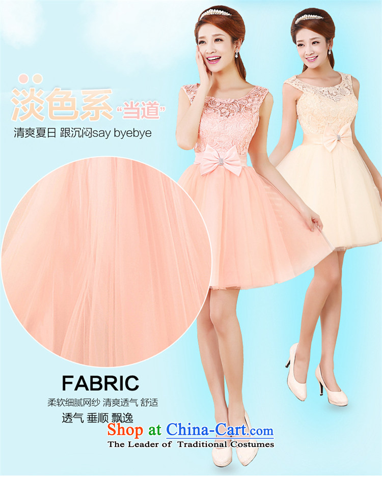 The Korean version of the new 2015 tslyzm of autumn and winter evening dresses bridesmaid dress package shoulder lace short skirt sister Princess) bridesmaid skirt large dinners video thin pink S picture, prices, brand platters! The elections are supplied in the national character of distribution, so action, buy now enjoy more preferential! As soon as possible.