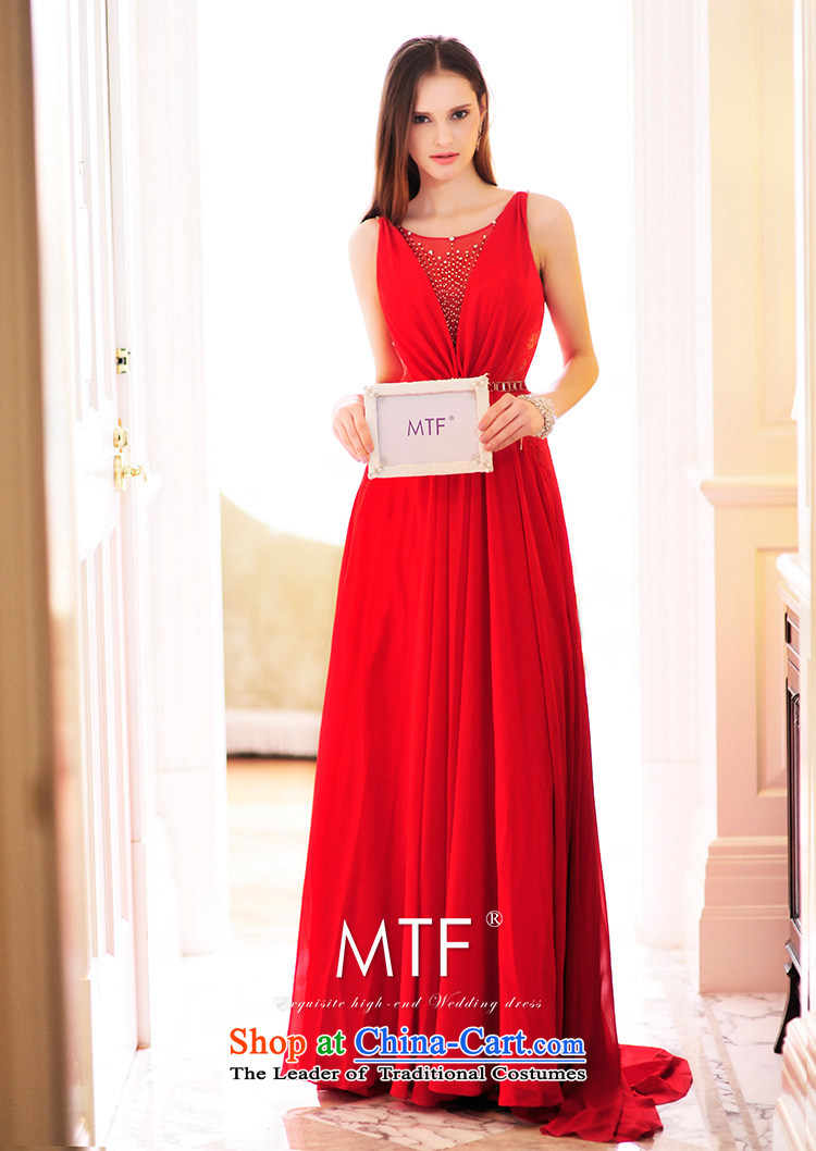 2015 new wedding dresses and bride Han Version V-Neck red back bows dress long skirt evening dress L21472 Red Tail 15cm tailored picture, prices, brand platters! The elections are supplied in the national character of distribution, so action, buy now enjoy more preferential! As soon as possible.