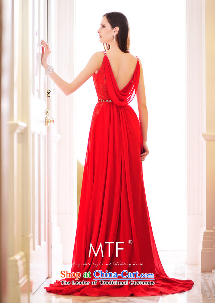 2015 new wedding dresses and bride Han Version V-Neck red back bows dress long skirt evening dress L21472 Red Tail 15cm tailored picture, prices, brand platters! The elections are supplied in the national character of distribution, so action, buy now enjoy more preferential! As soon as possible.