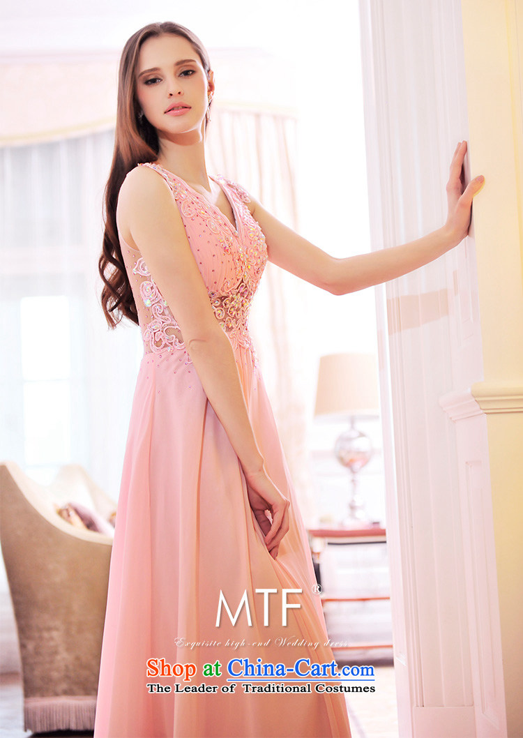 Full Chamber Fong MTF 2015 Spring New drape bride wedding dresses V-Neck chiffon lace marriage bows serving light pink 173-S picture, prices, brand platters! The elections are supplied in the national character of distribution, so action, buy now enjoy more preferential! As soon as possible.
