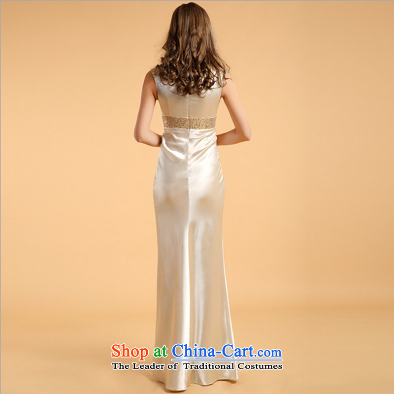 158 multimedia 2015 guoisya evening dresses wedding dresses annual meeting chaired temperament dress long golden light at the end of M , , , shopping on the Internet