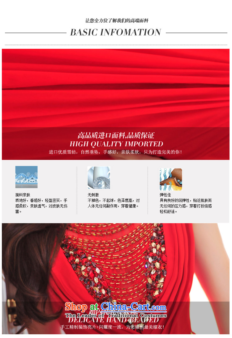 Full Chamber Fang 2015 Spring new bride wedding dresses V-Neck back chiffon evening banquet service L21465 bows Red 15cm tail tailored picture, prices, brand platters! The elections are supplied in the national character of distribution, so action, buy now enjoy more preferential! As soon as possible.