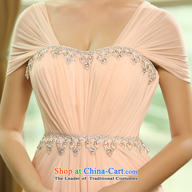 2015 new package shoulder straps, bridal wedding dress bows services evening dresses evening L0393 light pink tailored, full Chamber Fong shopping on the Internet has been pressed.