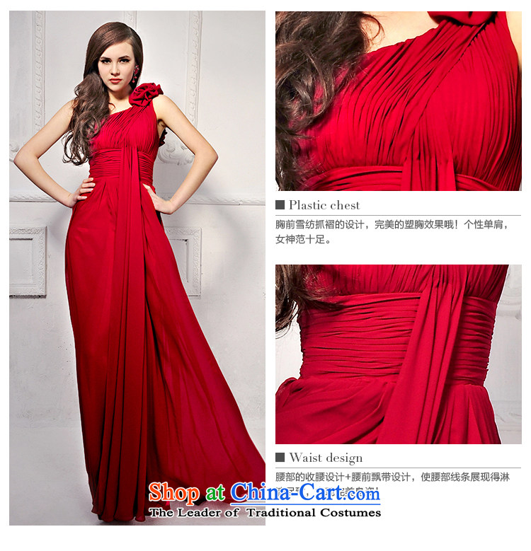 2015 new Korean long red wedding dress shoulder The Princess Bride Video Height bows evening dresses 919 deep red 165-M picture, prices, brand platters! The elections are supplied in the national character of distribution, so action, buy now enjoy more preferential! As soon as possible.