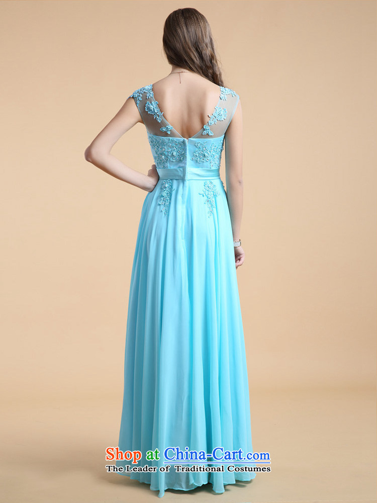 158 color embroidery guoisya 2015 lace evening dress long bridesmaid banquet with foreign trade dress light blue S picture, prices, brand platters! The elections are supplied in the national character of distribution, so action, buy now enjoy more preferential! As soon as possible.