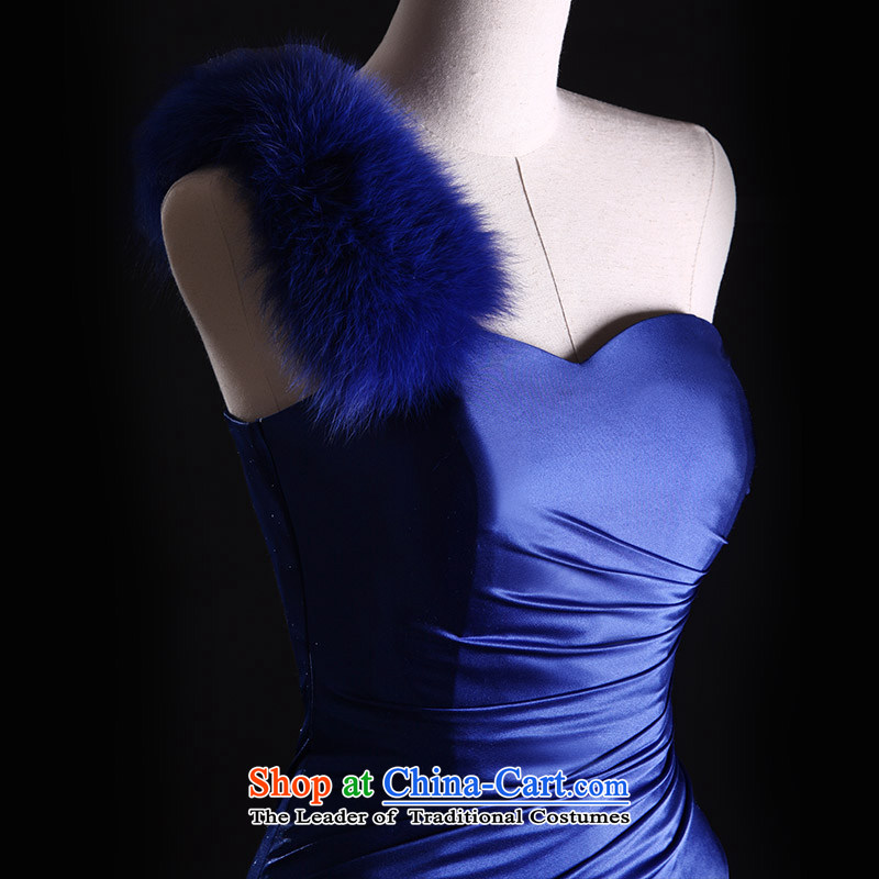 Full Chamber Fang 2015 Venice new dresses L21422 fox shoulder and chest hair long bride services blue 173-XL, bows full Chamber Fong shopping on the Internet has been pressed.