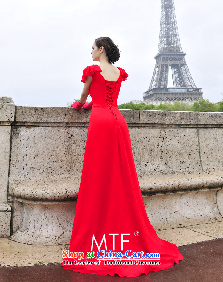 2015 new wedding dresses stunning V-Neck flash drill Foutune of video thin Wedding banquet service L3003 bows red tail 165-S 30cm photo, prices, brand platters! The elections are supplied in the national character of distribution, so action, buy now enjoy more preferential! As soon as possible.