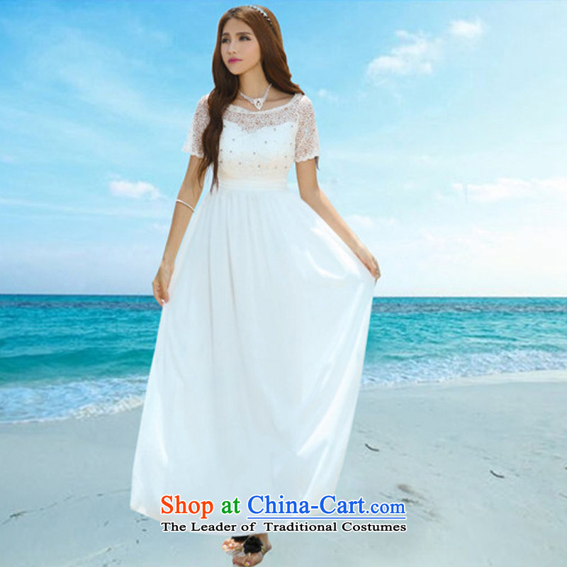 Maple Hui Sub 2015 Summer new wedding dresses long skirt F7019 white L, Maple Hui Sub , , , shopping on the Internet