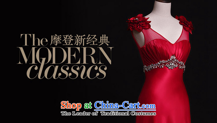 Full Chamber Fang 2015 new dresses L21421 shoulder strap lace wiping the chest long bride bows dress red red uniform tail 15cm tailored picture, prices, brand platters! The elections are supplied in the national character of distribution, so action, buy now enjoy more preferential! As soon as possible.