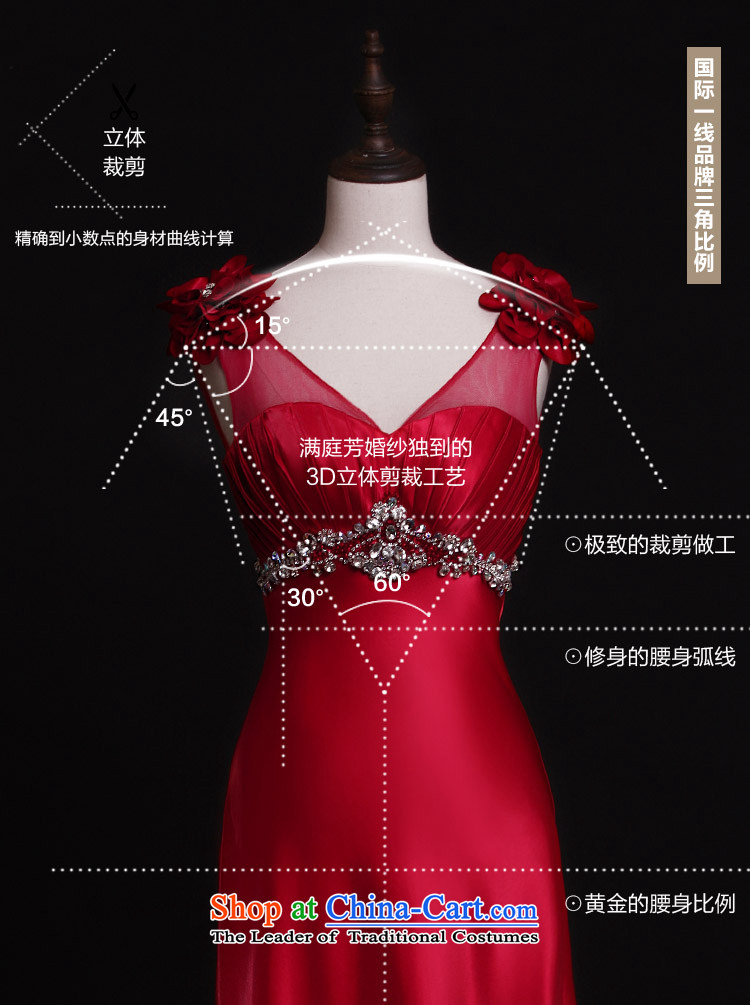 Full Chamber Fang 2015 new dresses L21421 shoulder strap lace wiping the chest long bride bows dress red red uniform tail 15cm tailored picture, prices, brand platters! The elections are supplied in the national character of distribution, so action, buy now enjoy more preferential! As soon as possible.