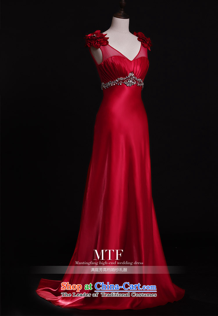 Full Chamber Fang 2015 new dresses L21421 shoulder strap lace wiping the chest long bride bows dress red red uniform tail 15cm tailored picture, prices, brand platters! The elections are supplied in the national character of distribution, so action, buy now enjoy more preferential! As soon as possible.