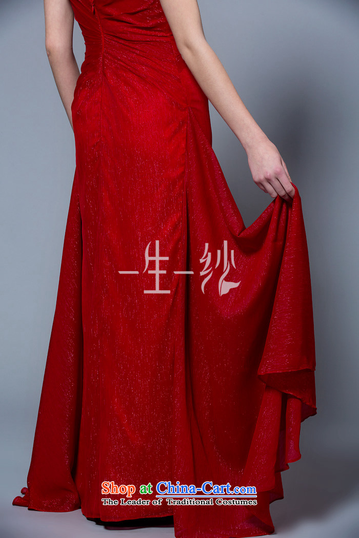 A lifetime of wedding dresses 2015 new package shoulder V-Neck long bride toasting champagne Sau San services 30240892 Red deep red 155/82A 30 days pre-sale picture, prices, brand platters! The elections are supplied in the national character of distribution, so action, buy now enjoy more preferential! As soon as possible.