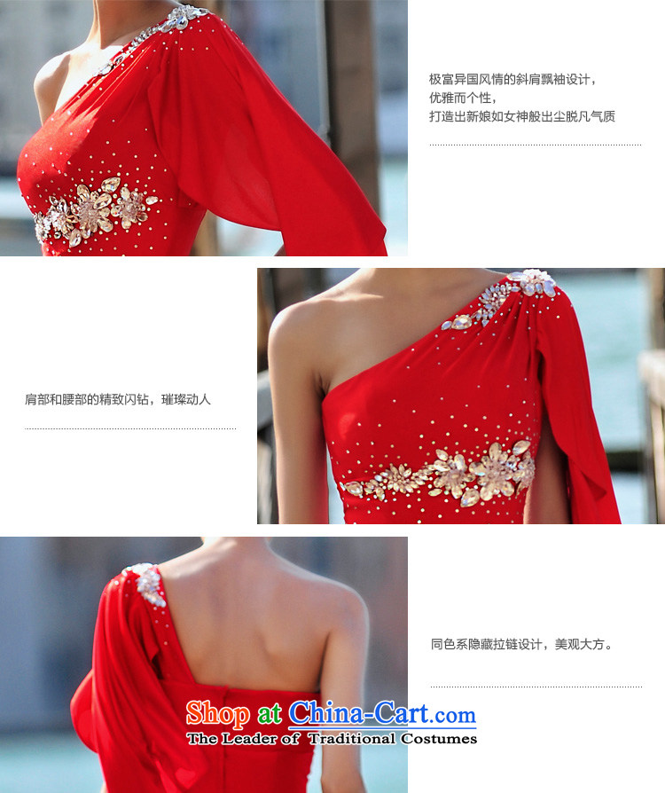 2015 new summer full Chamber Fong MTF Venice real-Shoot Single fly in the Cuff waist shoulder sweet to align the red dress uniform L21448 bows red 165-M picture, prices, brand platters! The elections are supplied in the national character of distribution, so action, buy now enjoy more preferential! As soon as possible.