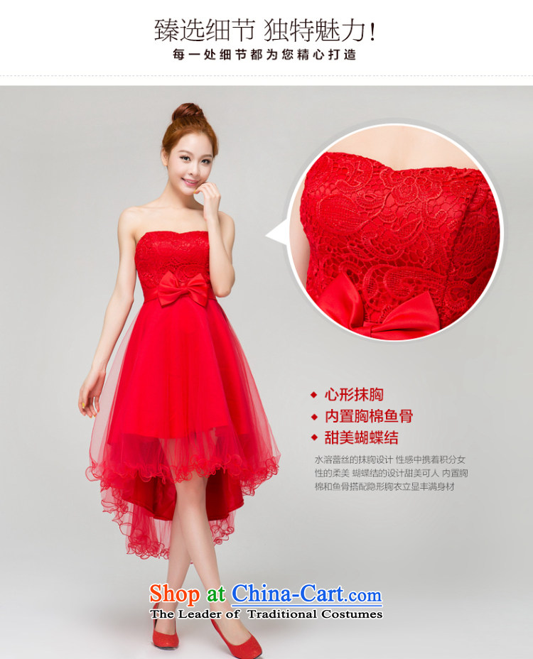 Recalling that hates makeup and summer wedding dresses marriages 2015) bridesmaid red bows services before long after short cheongsam dress L13782 RED XXL picture, prices, brand platters! The elections are supplied in the national character of distribution, so action, buy now enjoy more preferential! As soon as possible.