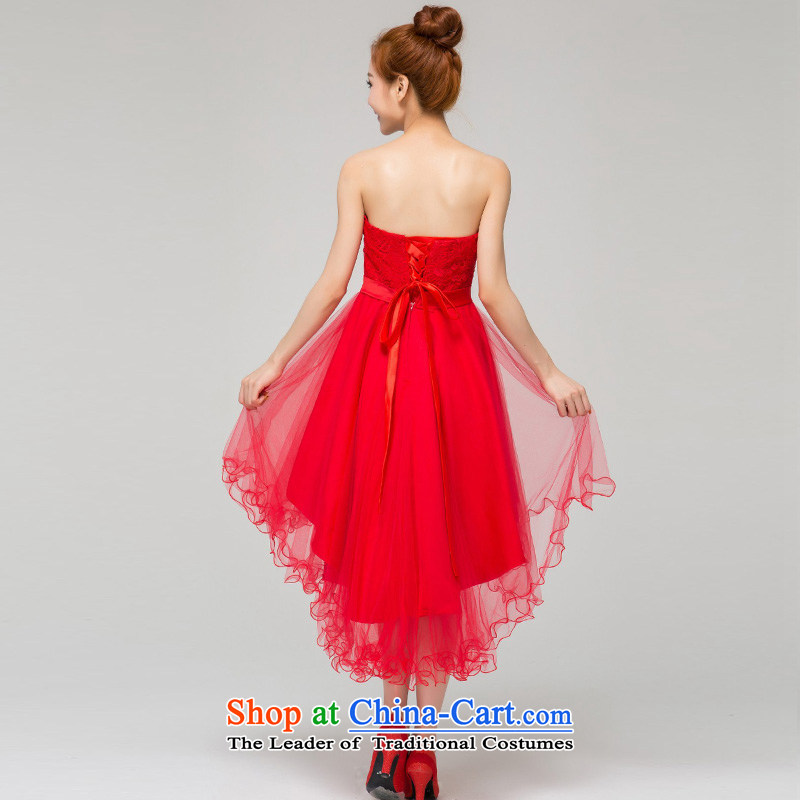 Recalling that hates makeup and summer wedding dresses marriages 2015) bridesmaid red bows services before long after short cheongsam dress L13782 XXL, red red, Colombia has been pressed to recall that shopping on the Internet
