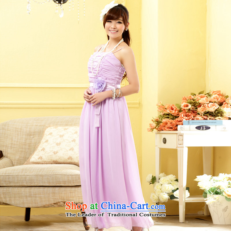 2014 Fashion sister skirts Jk2.yy bridesmaid flowers long version of the evening dresses chiffon larger dresses J9809 purple are code