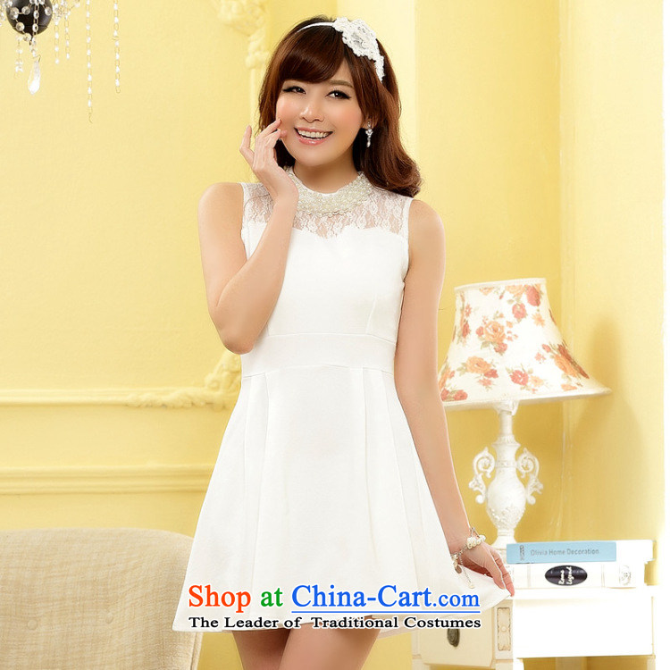 2014 new gathering Jk2.yy sweet MM studs for Pearl River Delta Minister Wai cuff Foutune of large numbers of small dresses in the skirt the skirt J9608  XXXL white picture, prices, brand platters! The elections are supplied in the national character of distribution, so action, buy now enjoy more preferential! As soon as possible.