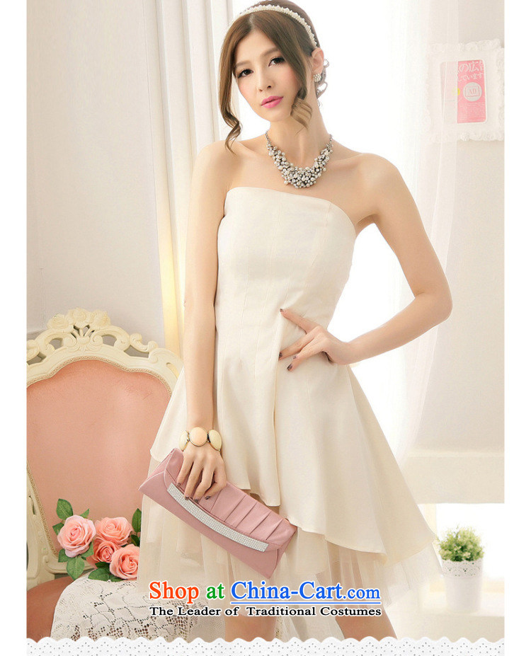 Reft Eiffel gauze stitching bon bon wiping the chest small dress skirt 2015 Korean marriage banquet hosted bows bridesmaid sister Sau San short dress code are leaving 5,243 farmers without apricot color pictures, prices, brand platters! The elections are supplied in the national character of distribution, so action, buy now enjoy more preferential! As soon as possible.