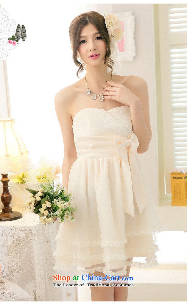 Reft Eiffel gauze Bow Ties With chest small dress short version of Korea 2015 Marriage banquet hosted bride bridesmaid wedding bows and sisters were 5,245 apricot color is skirt code picture, prices, brand platters! The elections are supplied in the national character of distribution, so action, buy now enjoy more preferential! As soon as possible.