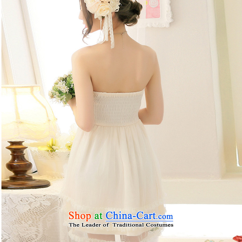 Reft Eiffel gauze Bow Ties With chest small dress short version of Korea 2015 Marriage banquet hosted bride bridesmaid wedding bows and sisters were 5,245 apricot color is skirt code, Eiffel glued to the , , , shopping on the Internet