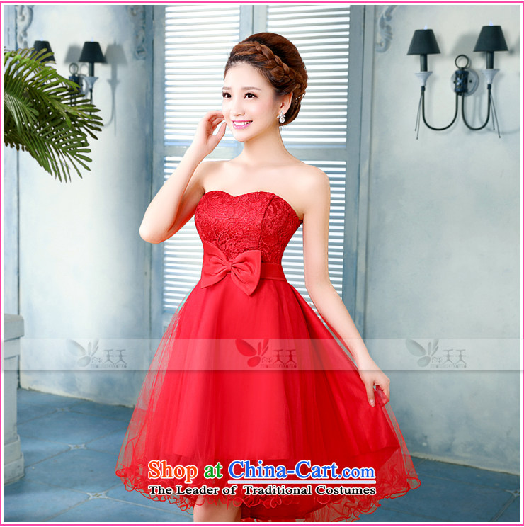 Mrs Alexa Lam roundup bridesmaid small short skirts 2014 new marriages red bows before serving short long after 15261, small Dress Short RED M waist 2.1) Picture, prices, brand platters! The elections are supplied in the national character of distribution, so action, buy now enjoy more preferential! As soon as possible.