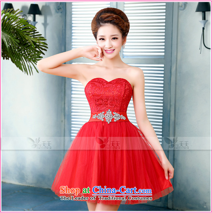 Mrs Alexa Lam roundup new 2014 wedding dresses short) bows dress marriages with bore lace Red Dress 15861 small festive red L waist 2.4), the price and the brand image of Platters! The elections are supplied in the national character of distribution, so action, buy now enjoy more preferential! As soon as possible.