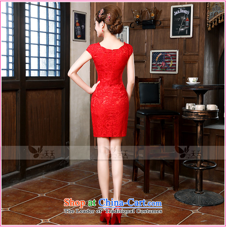 Mrs Alexa Lam roundup new summer short-qipao marriages bows services improved Chinese beauty Red Dress 18151 Red L waist 2.2) Picture, prices, brand platters! The elections are supplied in the national character of distribution, so action, buy now enjoy more preferential! As soon as possible.