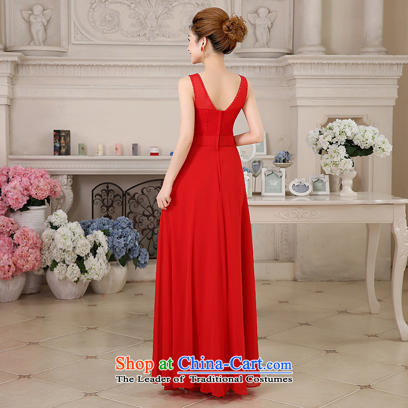 Hiv Miele wedding dresses 2015 new bride bows service long Tulle lace diamond shoulders Sau San evening dress will L0043 RED XXL, HIV Miele shopping on the Internet has been pressed.