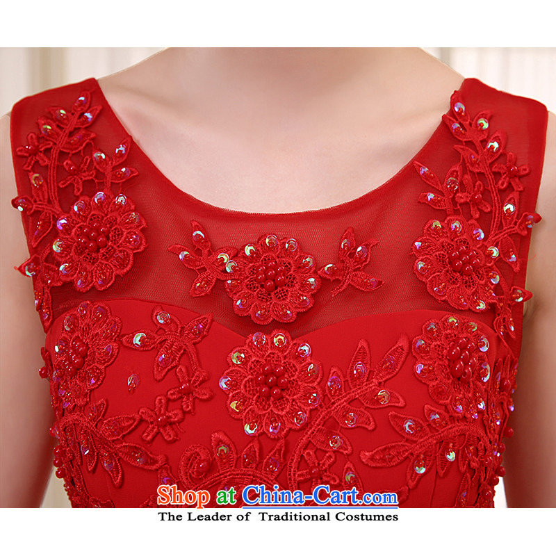 The HIV NEW 2015 wedding dresses marriage long lace flowers shoulders bride bows services dress princess skirts Sau San L0040 RED , L, HIV Miele shopping on the Internet has been pressed.