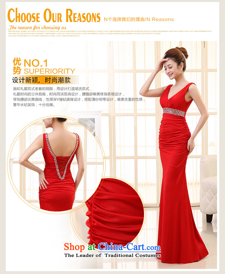 The HIV NEW 2015 wedding dresses red long strap Bridal Services stylish shoulders toasting champagne evening dress Sau San will L0037 RED S picture, prices, brand platters! The elections are supplied in the national character of distribution, so action, buy now enjoy more preferential! As soon as possible.