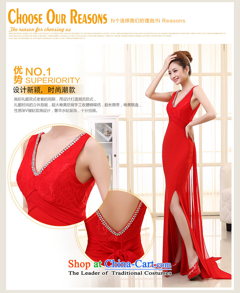 The HIV NEW 2015 wedding dresses red bride bows services marriage long lace crowsfoot retro high on the forklift truck Sau San evening dresses L0036 RED M picture, prices, brand platters! The elections are supplied in the national character of distribution, so action, buy now enjoy more preferential! As soon as possible.