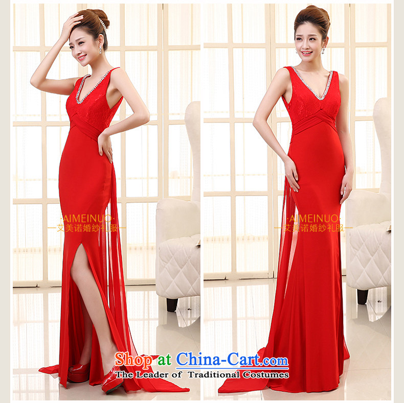 The HIV NEW 2015 wedding dresses red bride bows services marriage long lace crowsfoot retro high on the forklift truck Sau San evening dresses L0036 RED M picture, prices, brand platters! The elections are supplied in the national character of distribution, so action, buy now enjoy more preferential! As soon as possible.