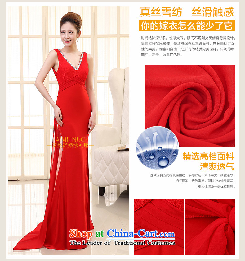The HIV NEW 2015 wedding dresses red bride bows services marriage long lace crowsfoot retro high on the forklift truck Sau San evening dresses L0036 RED M picture, prices, brand platters! The elections are supplied in the national character of distribution, so action, buy now enjoy more preferential! As soon as possible.