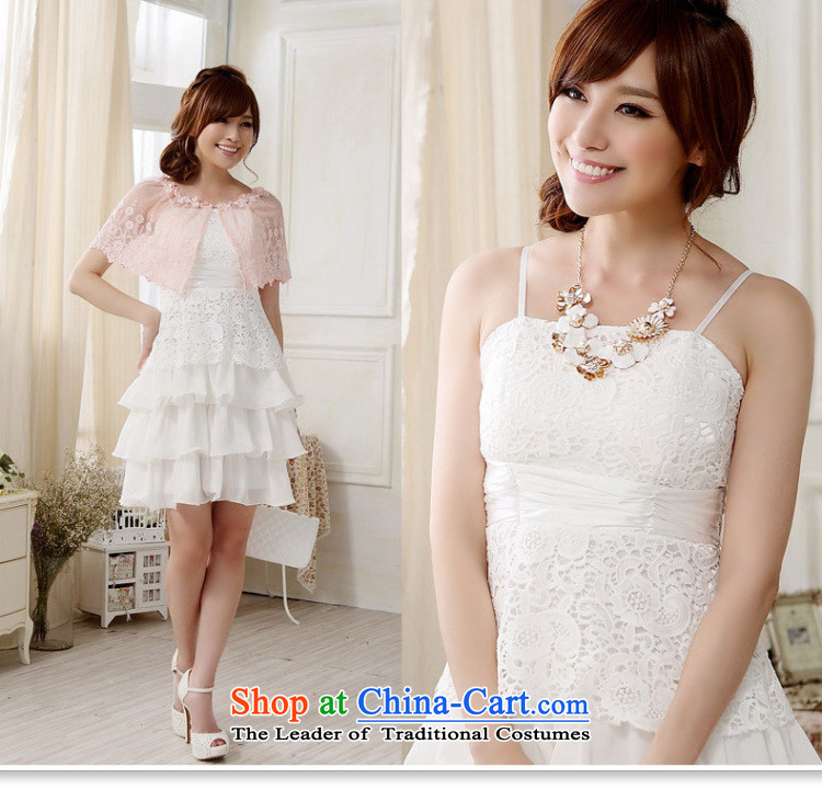 Of the glued to the sweet cake princess straps small dress skirt 2015 Korean New short) chiffon lace stitching strap sister dresses 5264 White XXXL code picture, prices, brand platters! The elections are supplied in the national character of distribution, so action, buy now enjoy more preferential! As soon as possible.
