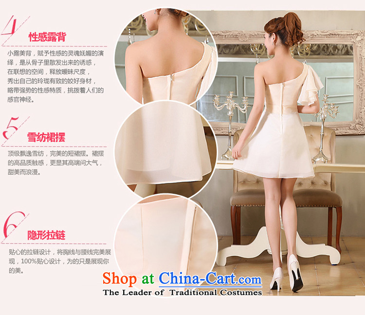 Embroidered is marriages bows wedding service in a small dress shoulder bridesmaid serving champagne color S pictures, prices of Suzhou shipment, brand platters! The elections are supplied in the national character of distribution, so action, buy now enjoy more preferential! As soon as possible.