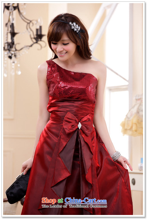 2015 new stylish Jk2.yy on chip Bow Tie long evening dress shoulder dresses bows services noble atmosphere long skirt xl evening wine red are code around 922.747 recommended 100 pictures, prices, brand platters! The elections are supplied in the national character of distribution, so action, buy now enjoy more preferential! As soon as possible.