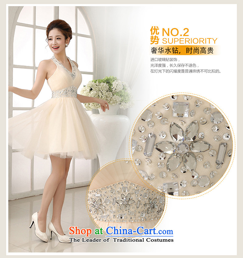 The HIV NEW 2015 Wedding Dress Short of bows bridal dresses marriage stylish also dress Hang Sau San bridesmaid evening dress L0030 light champagne color XL Photo, prices, brand platters! The elections are supplied in the national character of distribution, so action, buy now enjoy more preferential! As soon as possible.