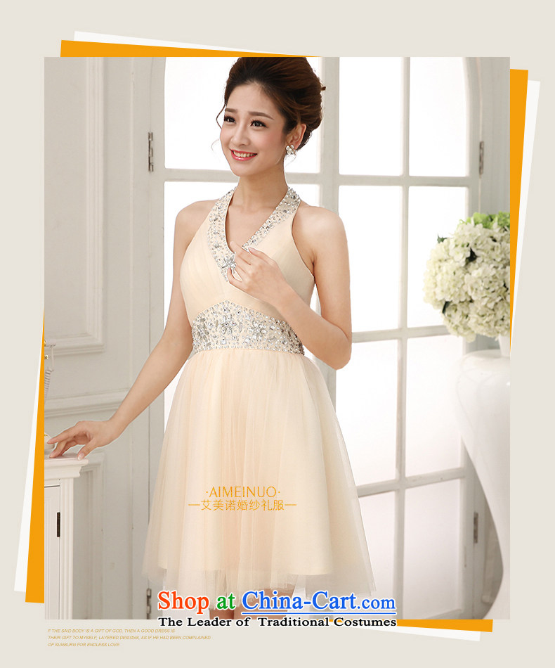The HIV NEW 2015 Wedding Dress Short of bows bridal dresses marriage stylish also dress Hang Sau San bridesmaid evening dress L0030 light champagne color XL Photo, prices, brand platters! The elections are supplied in the national character of distribution, so action, buy now enjoy more preferential! As soon as possible.